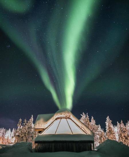 Iglu hotelli Levillä